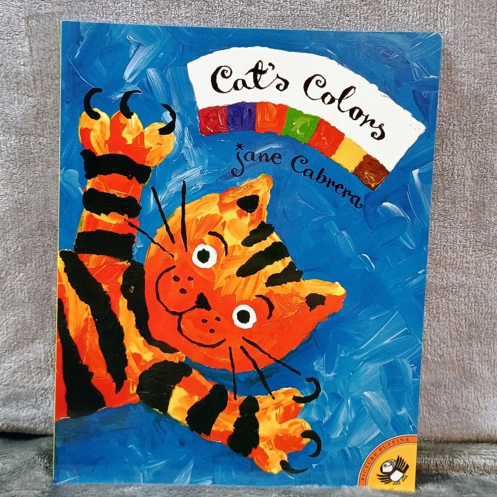Cat's Colors Jane Cabrera Picture Puffins Kids Animals PB Picture Book Blue